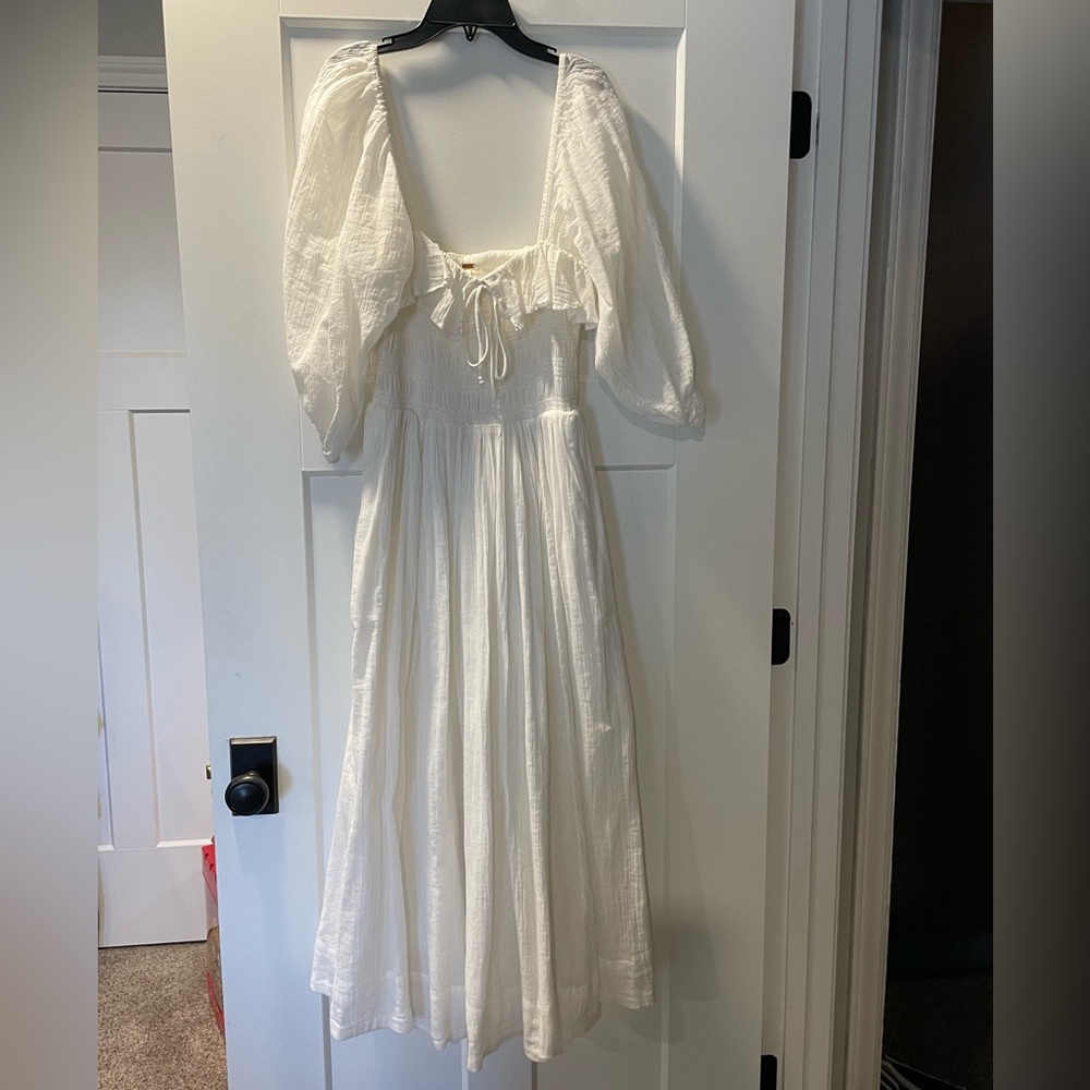 Free People white flowy dress